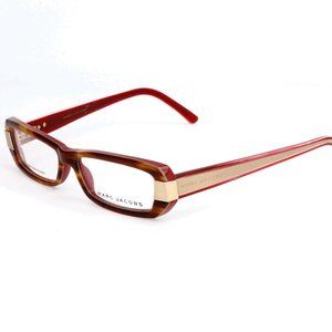NEW MARC JACOBS MJ140 53/14/140 GOLD HAVANA EYEGLASSES